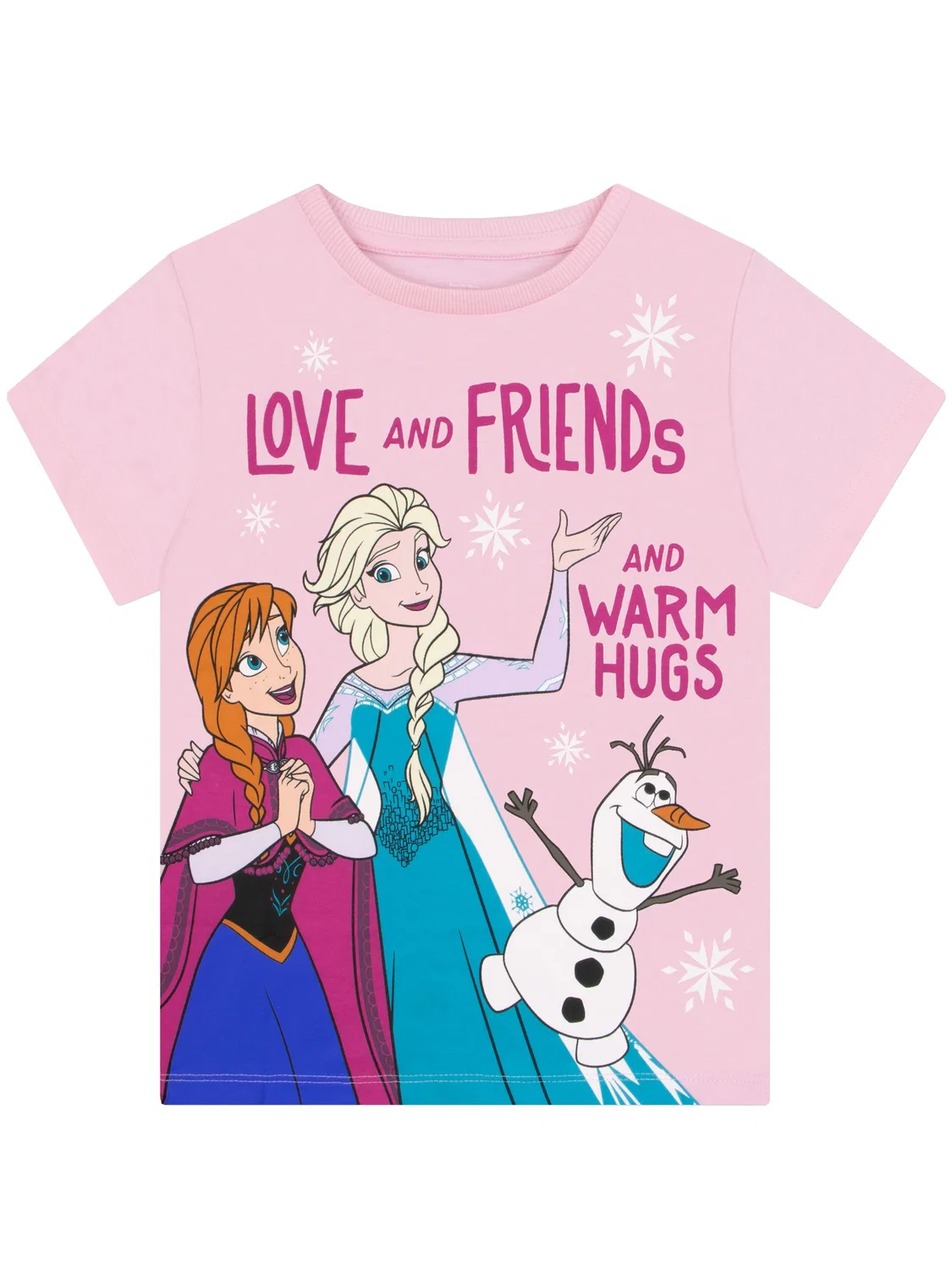 Футболки детские 3 шт., Frozen, Anna and Elsa Character, розовый — фото 3