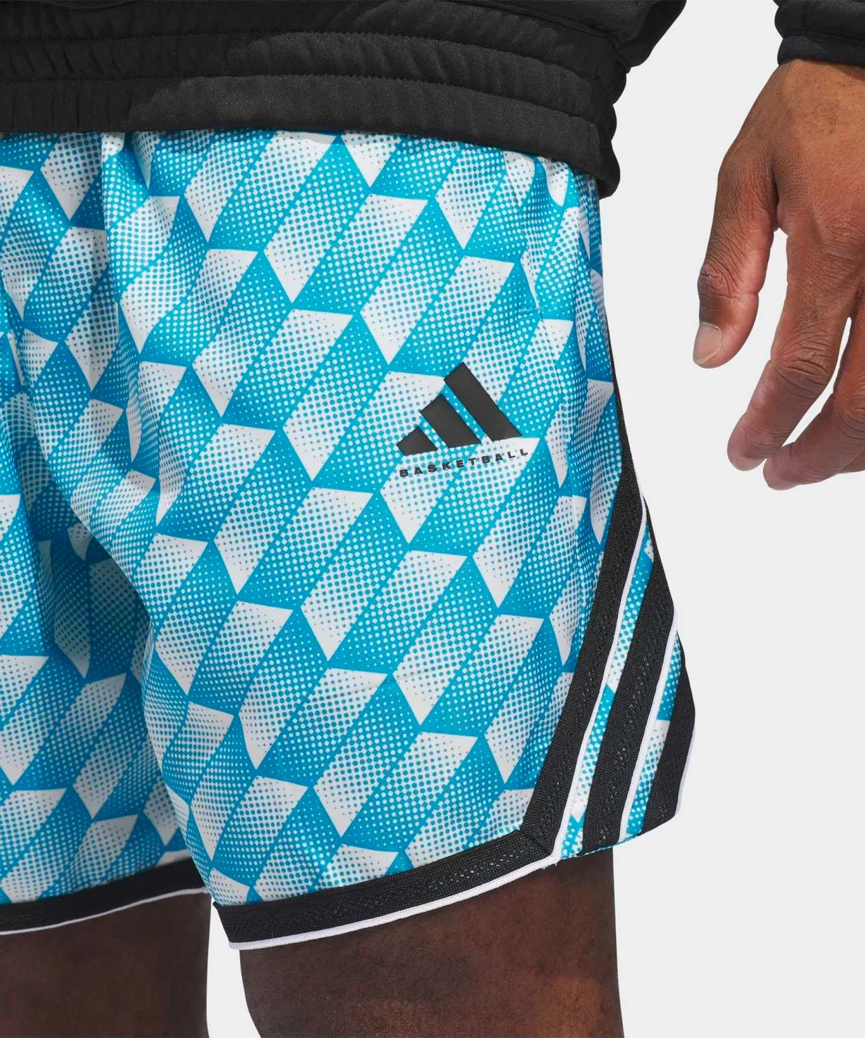 Мужские шорты с принтом Crazy Light AOP Adidas, Синий — фото 3