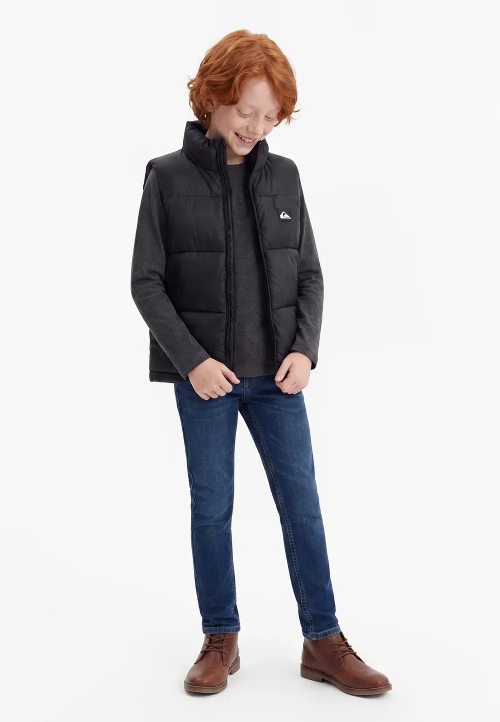 Холодные дни - жилет Quiksilver, Black