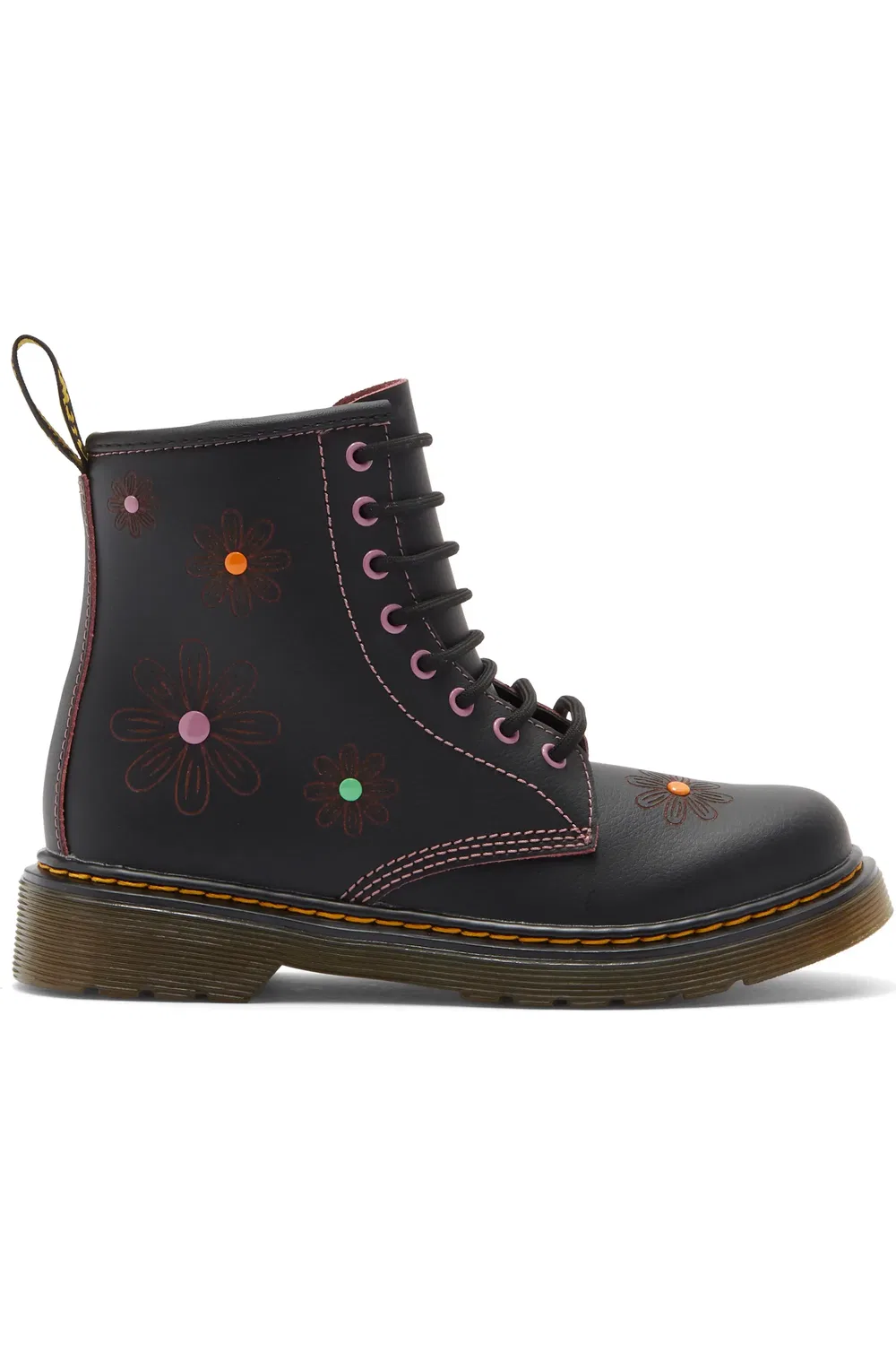 Детские ботинки Dr. Martens 1460, двухцветные, Black Dusty Rose — фото 3