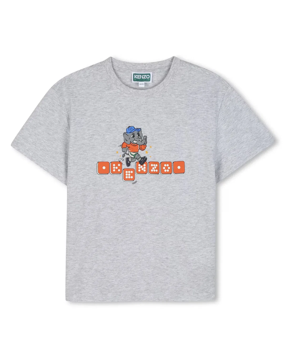 Детская футболка для мальчиков с коротким рукавом Kenzo Kids, Gris Claro