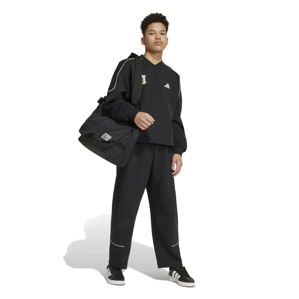 Детские спортивные штаны с технологией Spacer, модель Stadium Spacer Track Adidas, Black — фото 4
