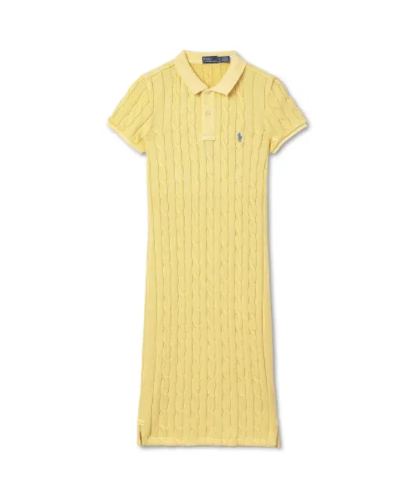 Платье-поло трикотажное W, Ralph Lauren, желтое