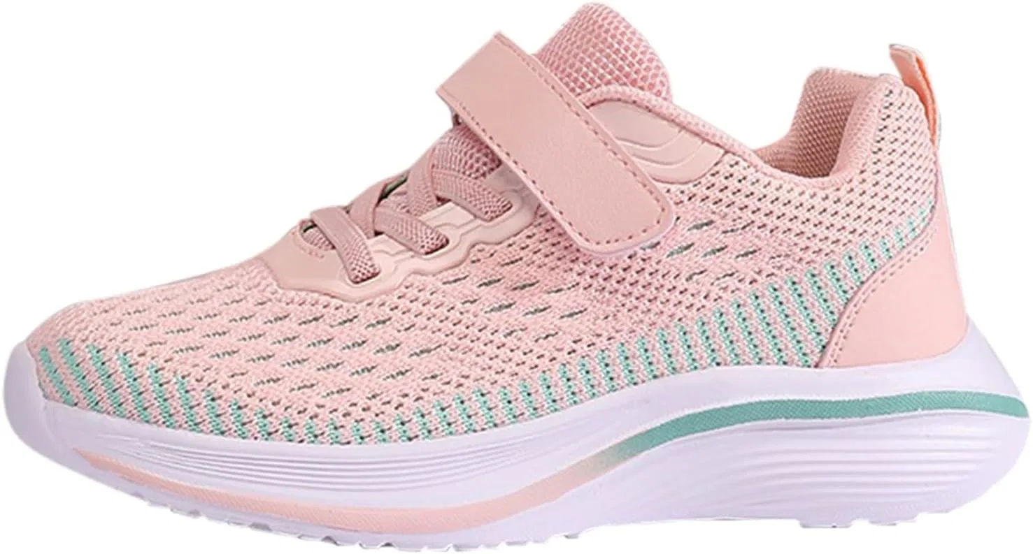 Детские кроссовки с сетчатым верхом на шнуровке, Pink