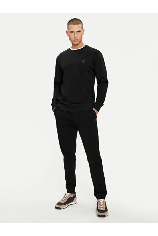 Мужские свитшот хлопковый Boss, Black — фото 3