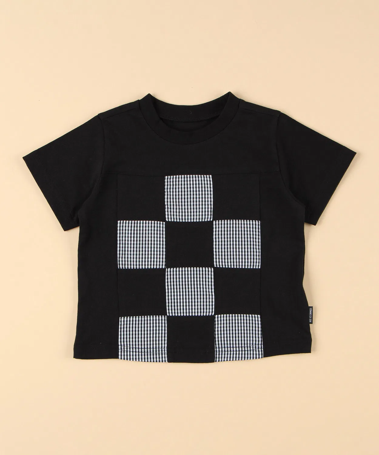 Детская футболка с длинным рукавом модель Patchwork COMME CA ISM, Black