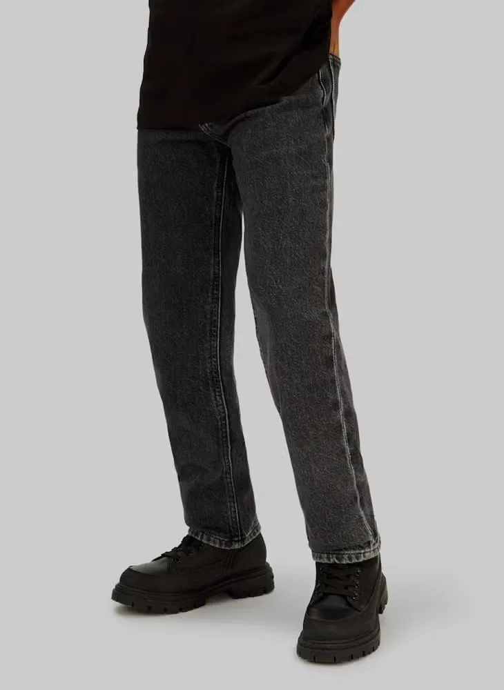 Джинсы прямого кроя для подростков Calvin Klein Jeans, черный