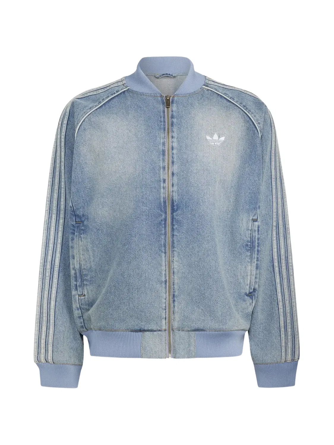 Олимпийка SST Adicolor из синего денима Adidas, синий