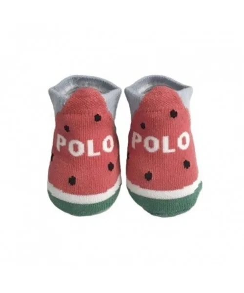 Детские носки с принтом акулы, модель POLO BCS, Red