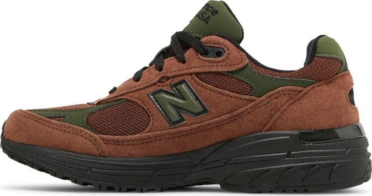 Кроссовки New Balance Aimé Leon Dore x Wmns 993 Made In USA 'Beef & Broccoli', коричневый — фото 4