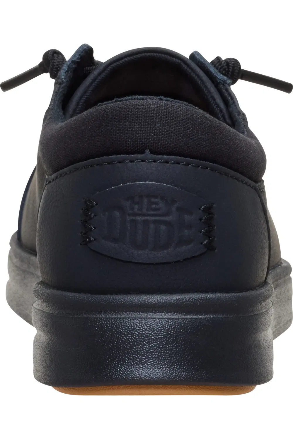 Кроссовки детские на шнурках-эластичных узлах Paul Pro Classic Slip-On Hey Dude, черный/черный — фото 2