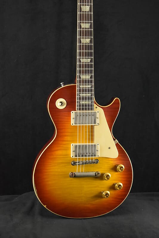 

Gibson Custom Shop '59 Les Paul Standard Tomato Soup Burst Murphy Lab Heavy Aged - Эксклюзив Фуллера Custom Shop '59 Les Paul Standard Tomato Soup Burst Murphy La...