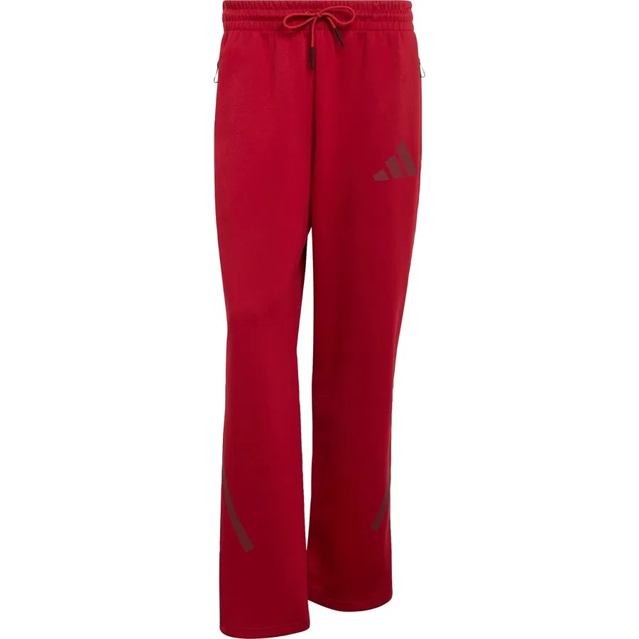 Штаны спортивные с открытым низом Z.N.E. Open-Hem Pants adidas, Красный — фото 3