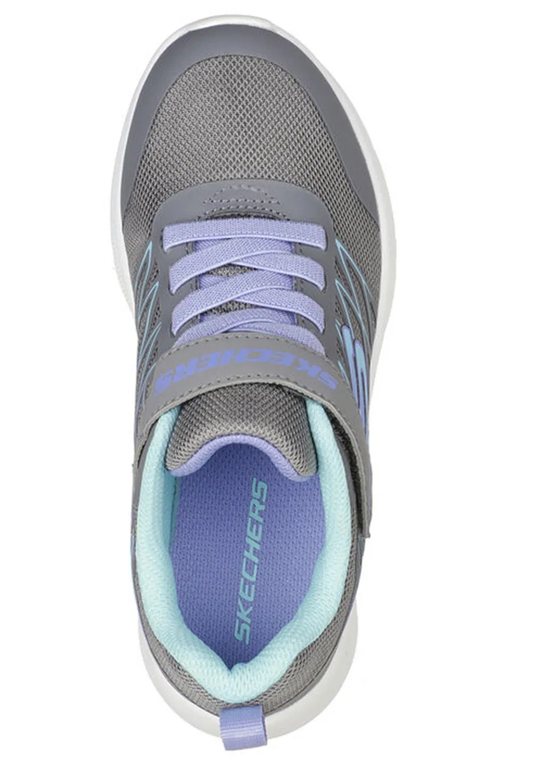 Детские кроссовки с принтом Microspec Bold Delight Skechers, Grau — фото 3