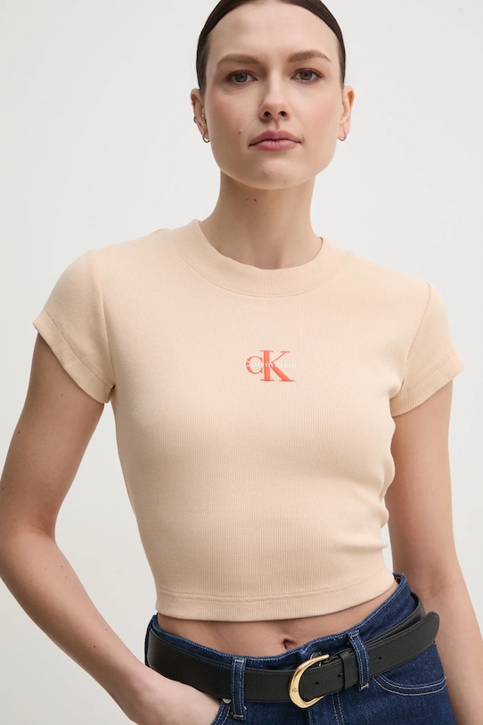 

Футболка Calvin Klein Jeans, бежевый