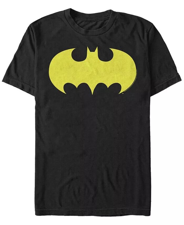 

Мужская классическая желтая футболка с короткими рукавами и логотипом DC Batman Fifth Sun