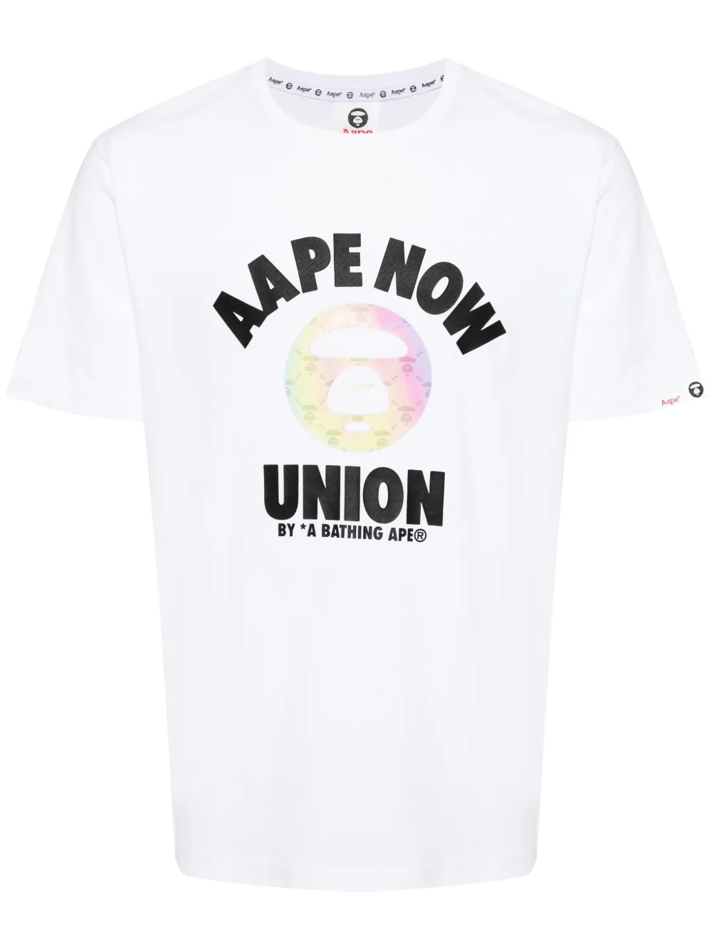 

Футболка с графичным принтом AAPE BY *A BATHING APE, белый