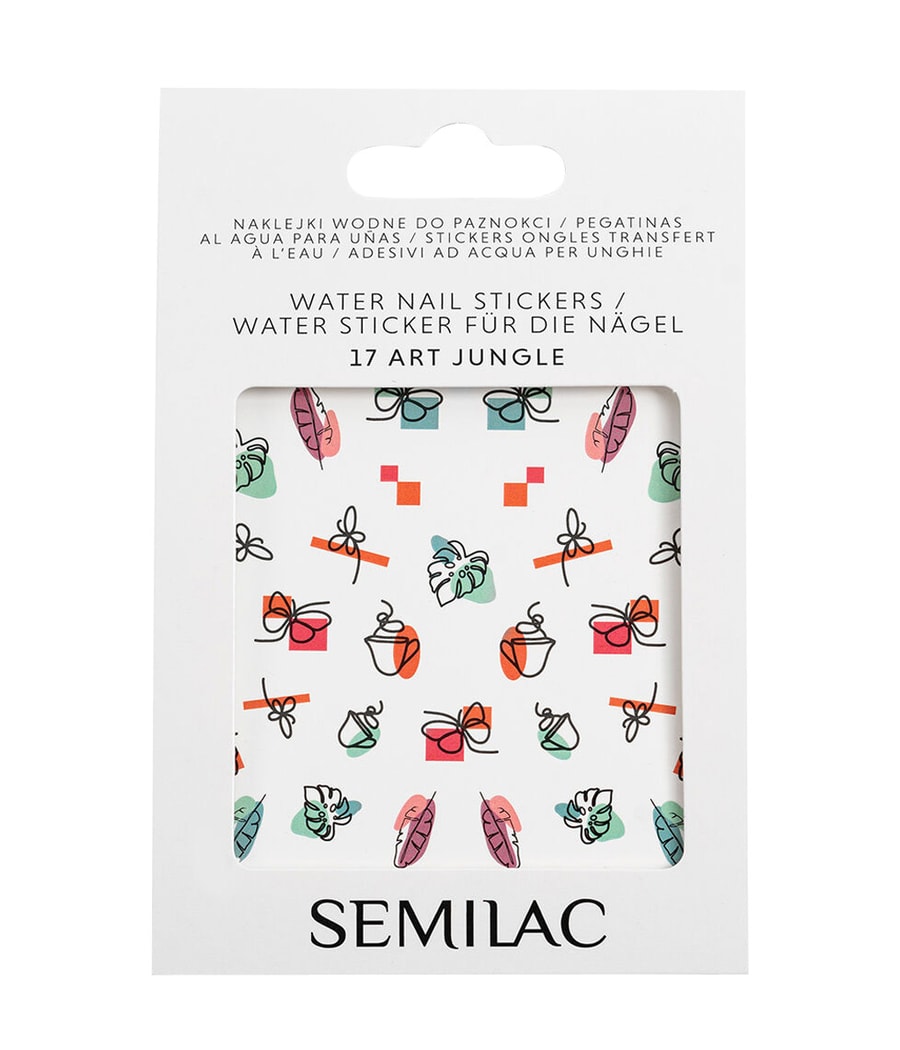 

Наклейки для ногтей Semilac Stickers 17 Art Jungle, 1 шт.