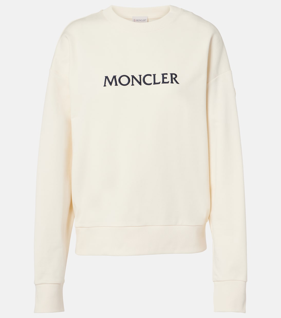 

Хлопковый свитшот Moncler, экрю