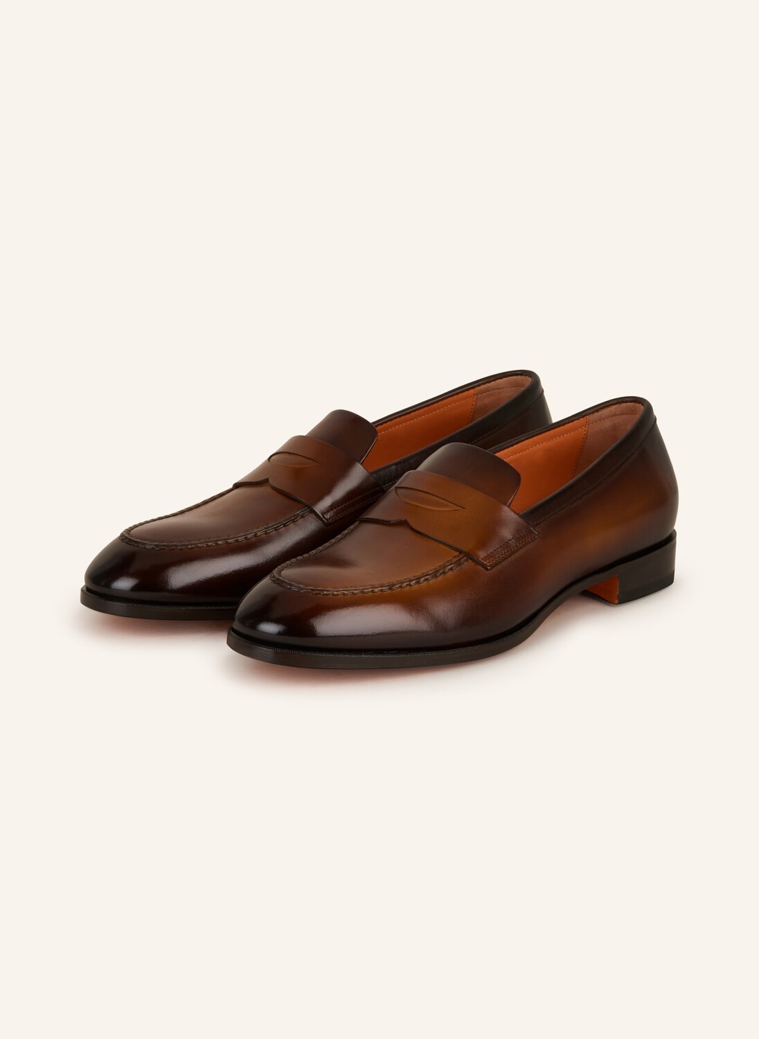 

Пенни лоферы Джастин Santoni, коричневый