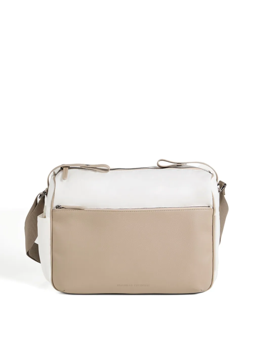 

Пеленальная сумка с регулируемым ремнем Brunello Cucinelli Kids, белый