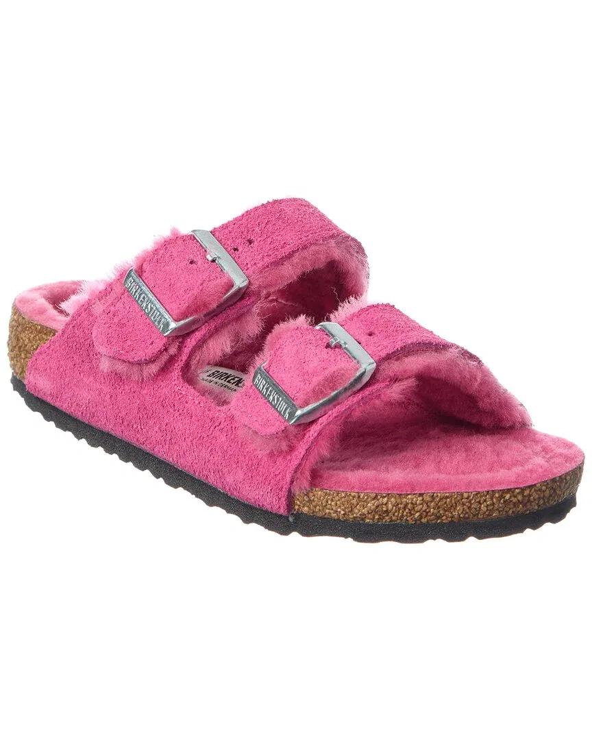 Замшевые сандалии Birkenstock Arizona, розовый