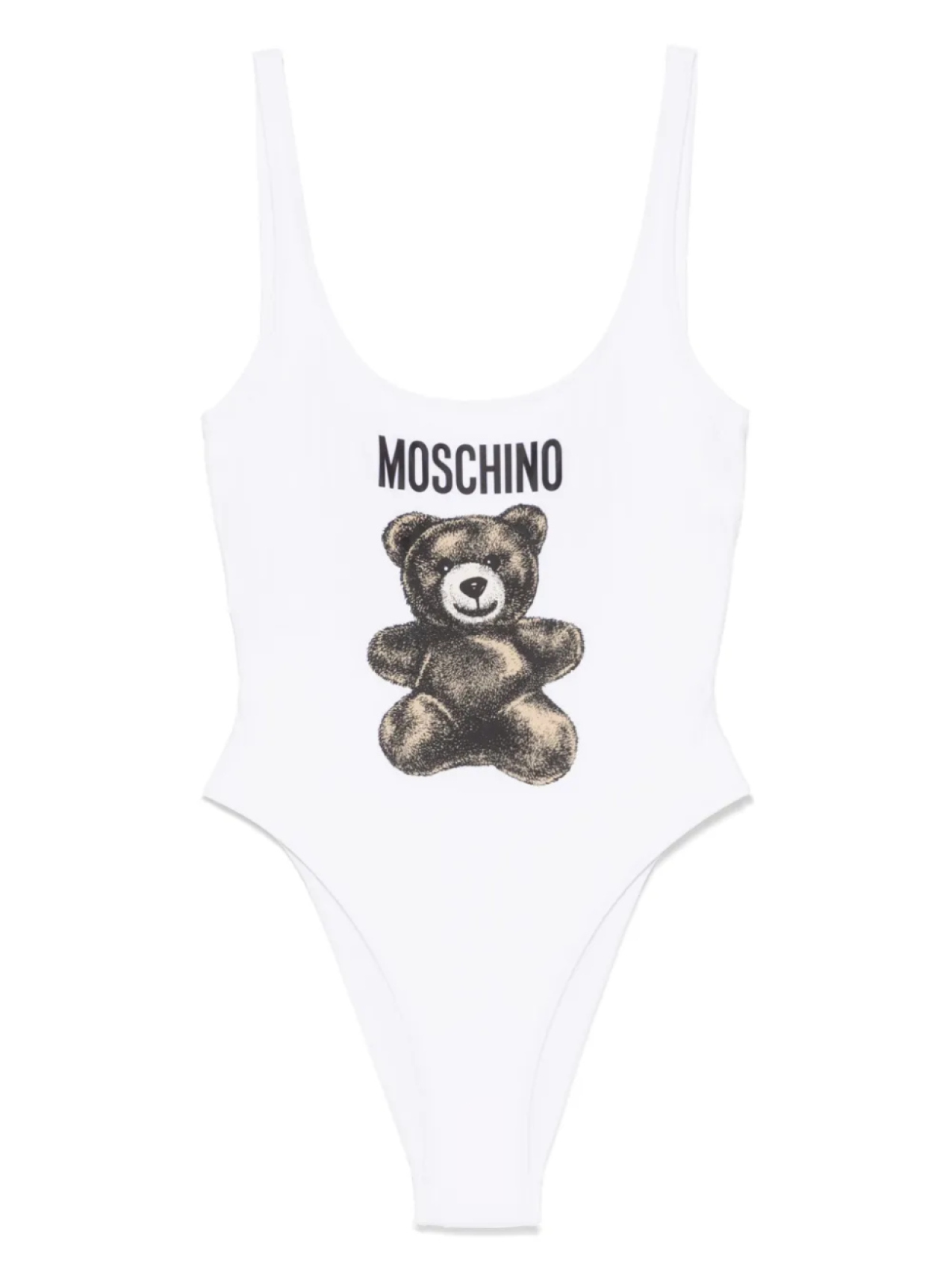 

Купальник с принтом Teddy Bear Moschino, белый