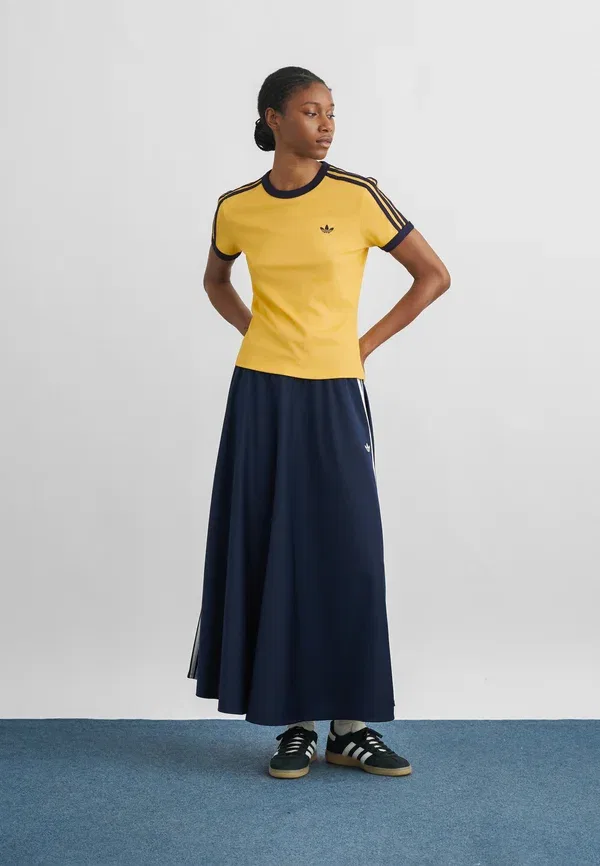 Футболка Adidas Originals 3S cali tee print t-shirt, цвет ночной индиго/голубой рассвет/ночной индиго — фото 2