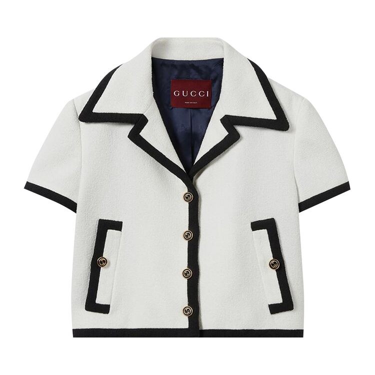 

Куртка Gucci Tweed Jacket Off White, белый