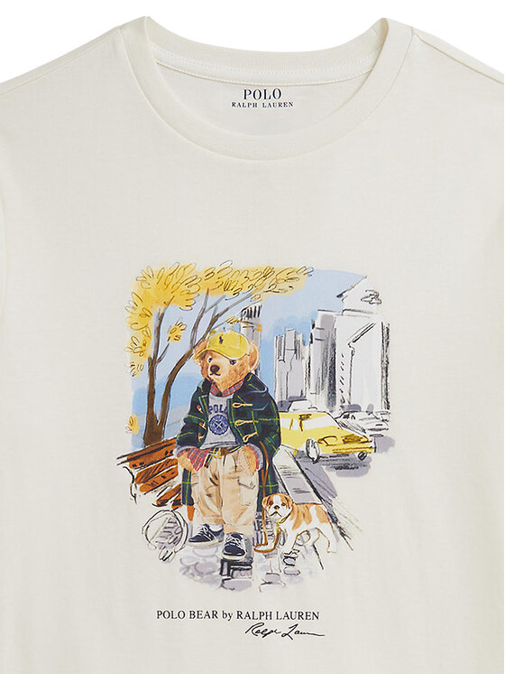 Футболка regular fit 323979493001 Polo Ralph Lauren, экрю — фото 3