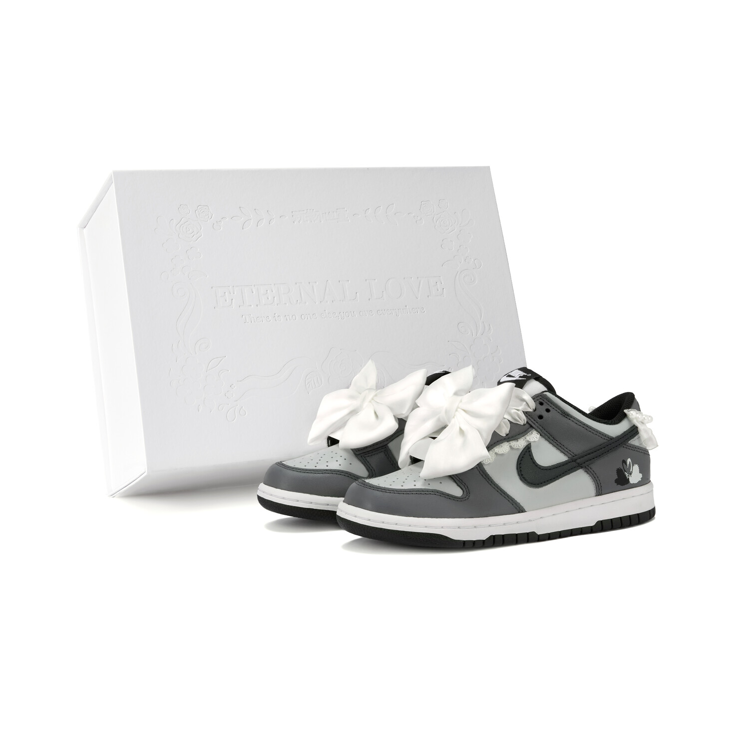 

Обувь для скейтбординга Dunk Kids для начальной школы Nike, цвет Silver Gray - Box