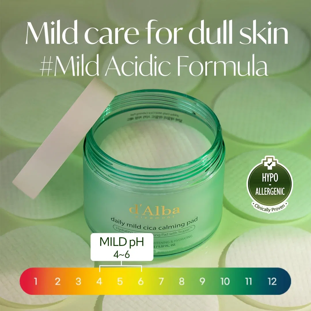 Сыворотка D'Alba Piedmont — Успокаивающие диски для лица «Daily Mild Cica Calming Pad» от — фото 4