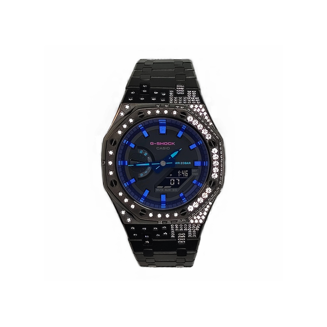 

CASIO Часы Men Liquid Crystal/Analog Dual Display Series Black Watch, Purple Blade LV Black Diamond