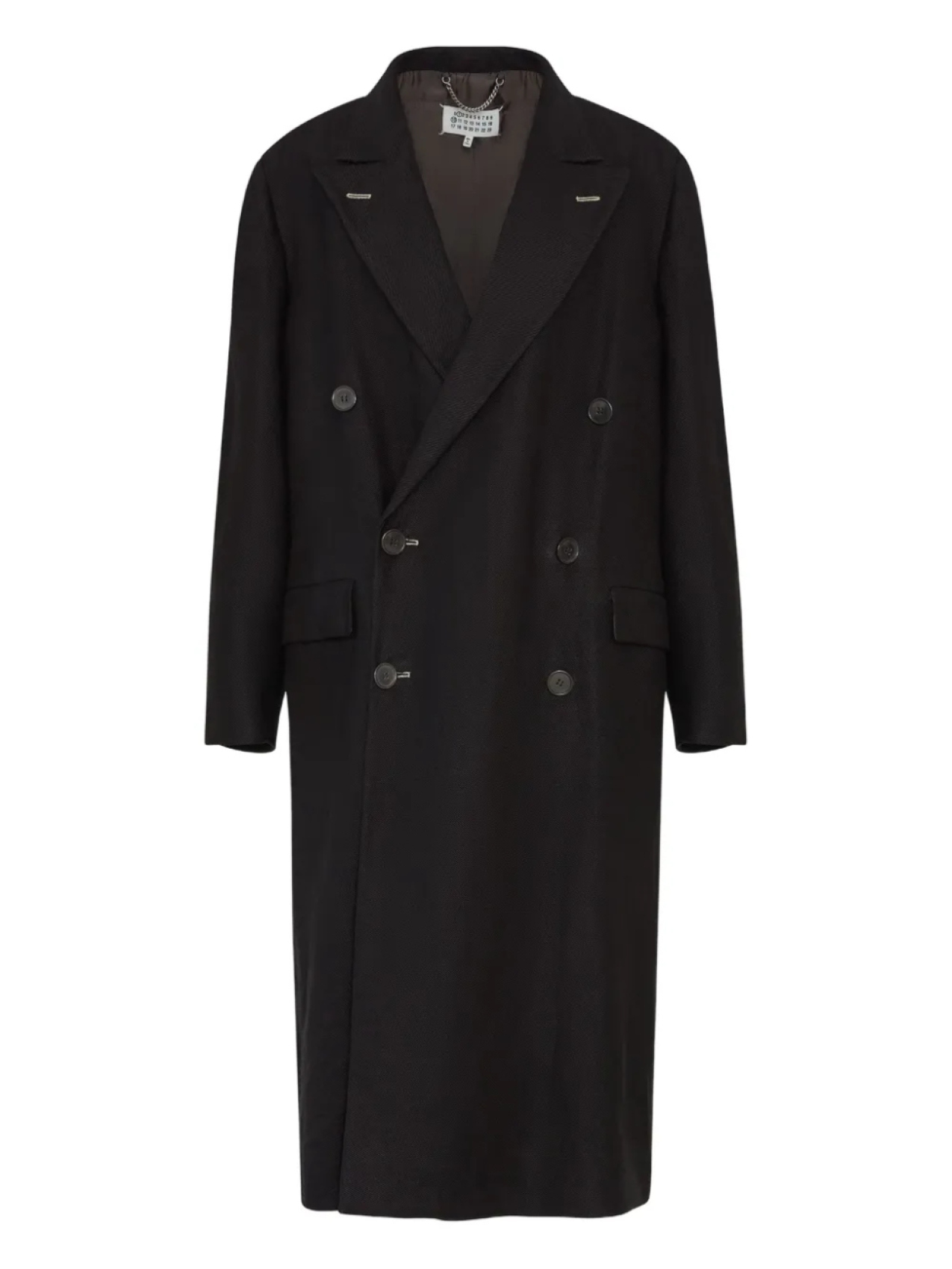 

Пальто с декоративной строчкой Maison Margiela, черный
