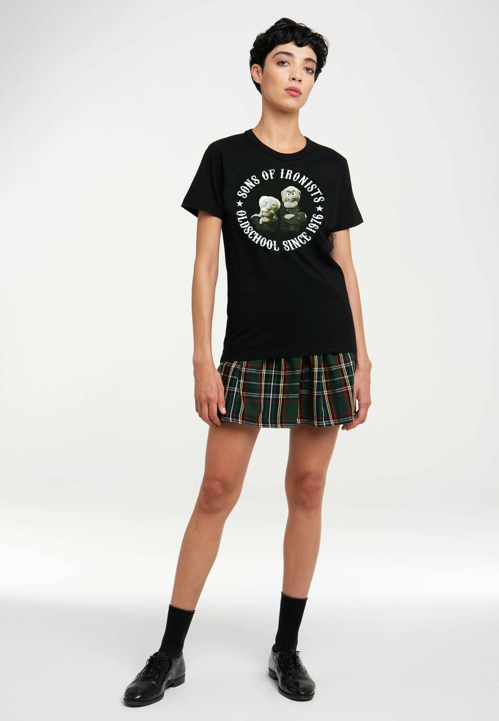

Футболка с принтом MUPPETS WALDORF STATLER SONS OF IRONISTS LOGOSHIRT, черный