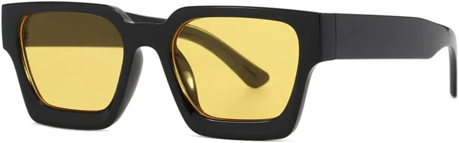 

Солнцезащитные очки UV400 — в стиле панк, для вождения, яркие цвета, для женщин и мужчин, для бега и занятий спортом на открытом воздухе generic, Black Yellow