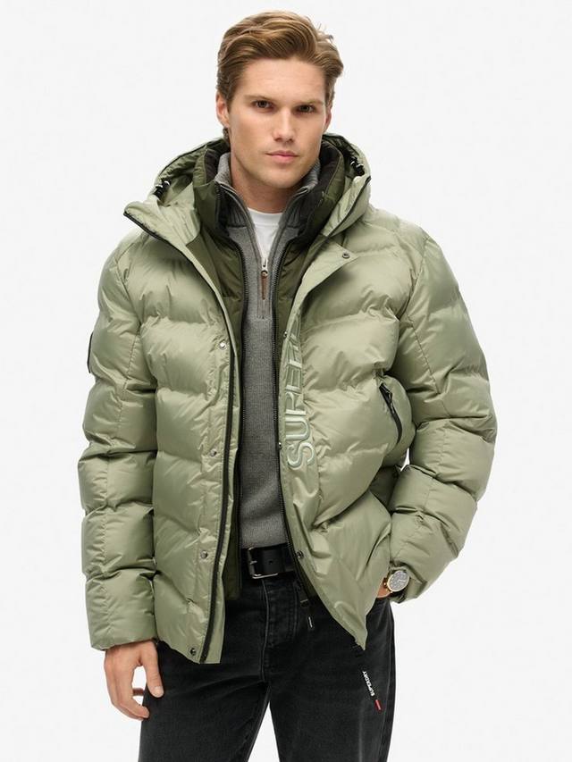 

Городская худи с принтом пуховик Superdry, Seagrass Green