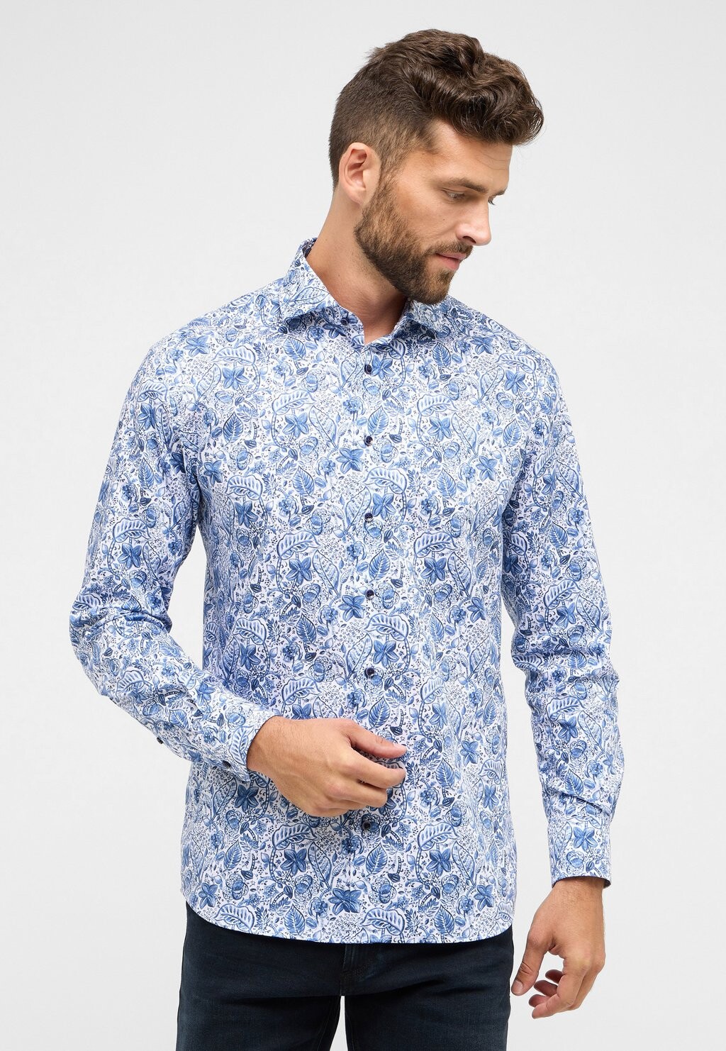 

Рубашка MODERN FIT Eterna, синий