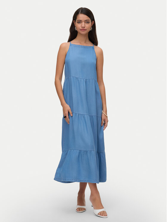 

Летнее платье свободного кроя Fleur 10326075 Vero Moda, синий