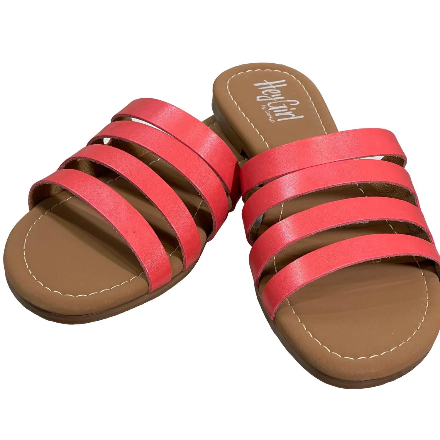 Женские босоножки-бикини в коралловом цвете Corkys Footwear — фото 2