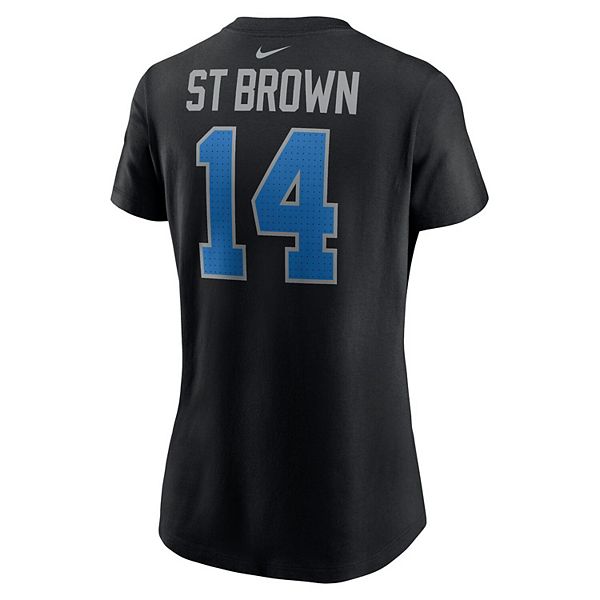 Футболка Detroit Lions с именем и номером игрока Amon-Ra St Brown Nike — фото 4