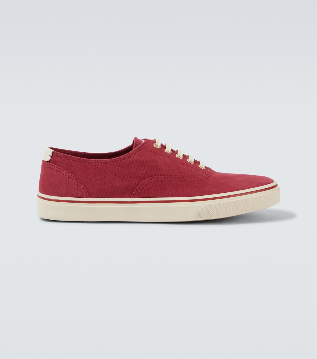 

Кроссовки из холста с кожаными вставками Brunello Cucinelli, Cherry Red