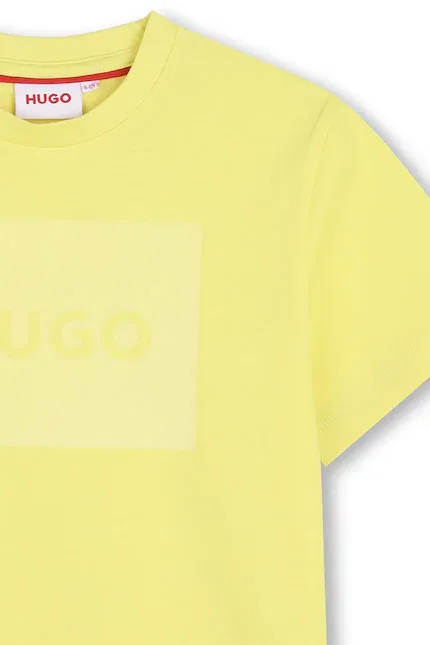 Футболка детская HUGO, желтый — фото 3