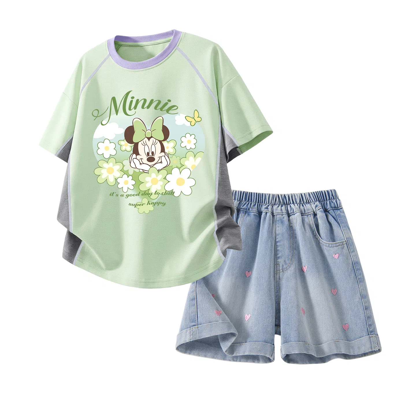 Спортивный костюм Disney Casual Sportswear 2 Pack для детей, зеленый и темно-синий