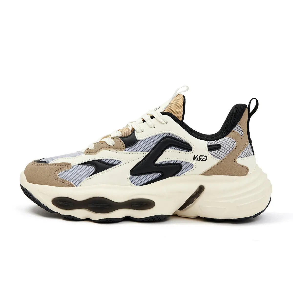 

Мужские повседневные низкие кроссовки K bird с амортизацией, износостойкие, легкие K-Bird, экрю/светлый серый