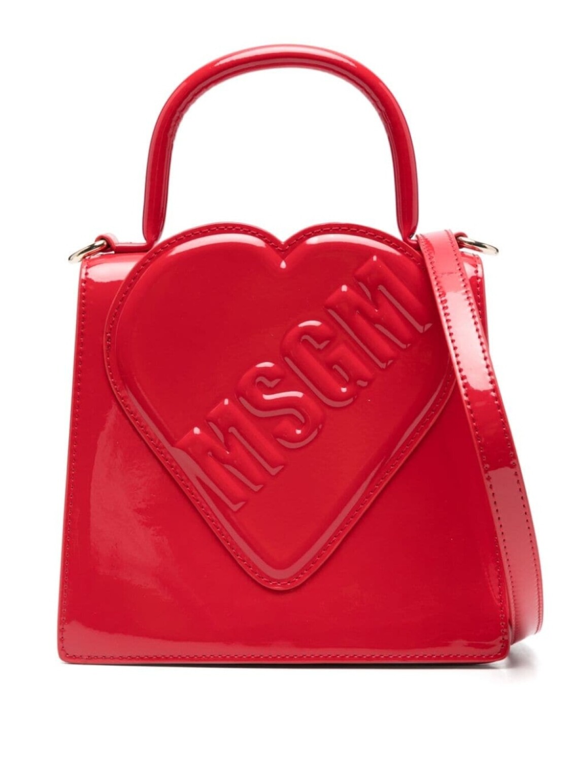 

MSGM Kids сумка через плечо с нашивкой в виде сердца, красный