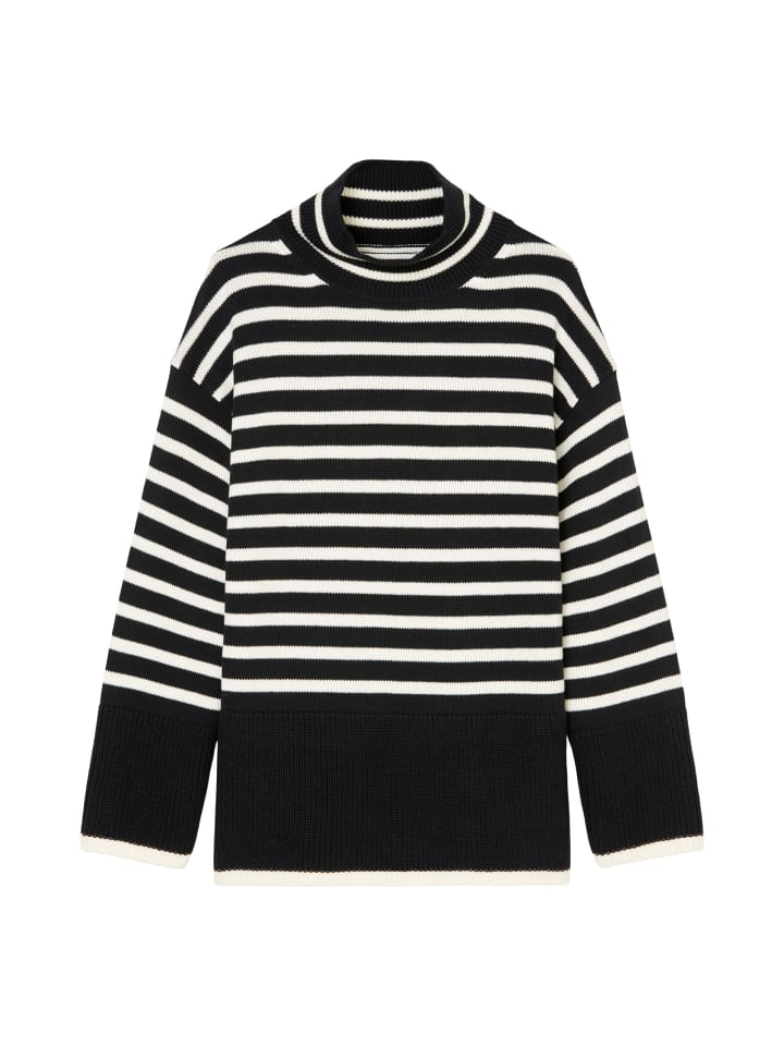 

Пуловер Marc O'Polo Oversize Strickpullover, цвет striped/deep night blue