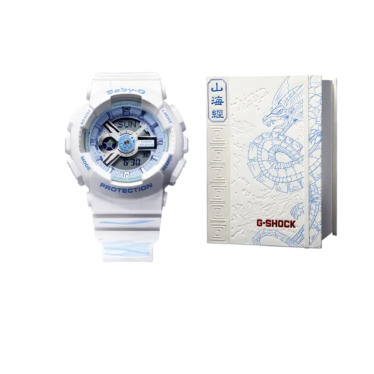 

CASIO Часы Women's BABY-G 46.3mm Blue Watch, Tide Beast