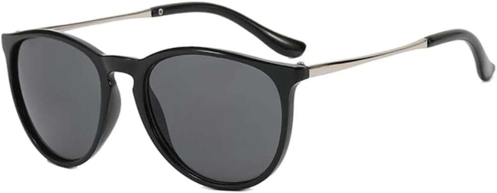 

Солнцезащитные очки с защитой от УФ-излучения UV400 | Овальные линзы «кошачий глаз» конфетного цвета | для женщин и мужчин, для занятий спортом на открытом воздухе и вождения DSVIGF, Bright Black Gray