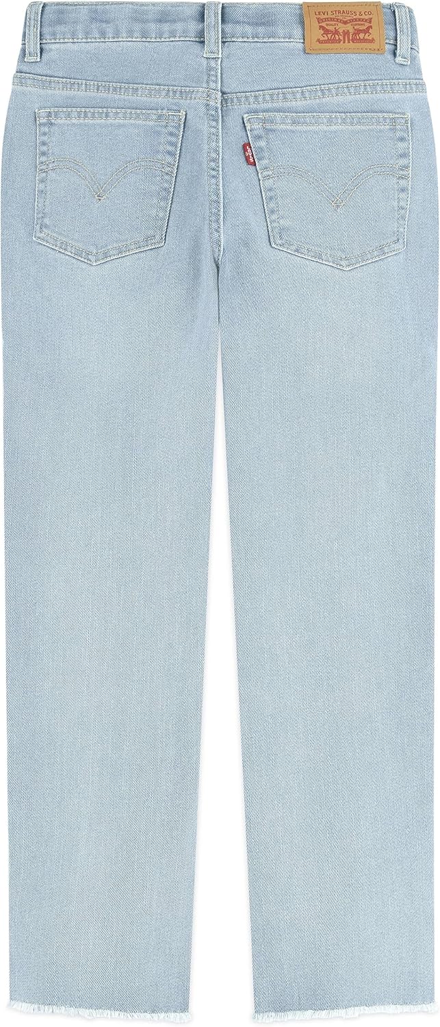 Джинсы прямого кроя с высокой талией для девочек Levi's, Bauhaus Blues — фото 4